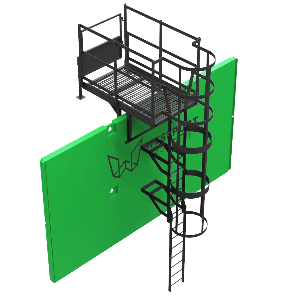 Caged Ladder 1